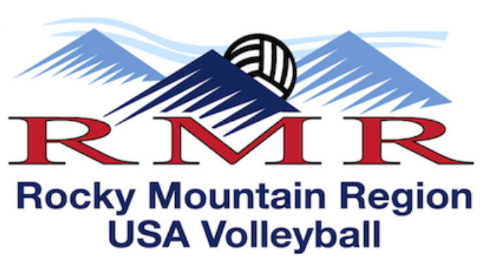 Rocky Mountain Region USA Volleyball Logo